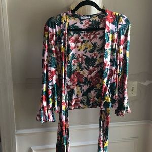 XIX palms matching co-ord set - crop top and pants